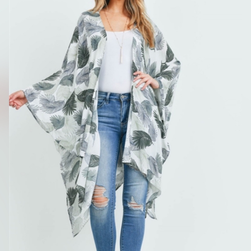 Palm Leaf Kimono - New With Tag